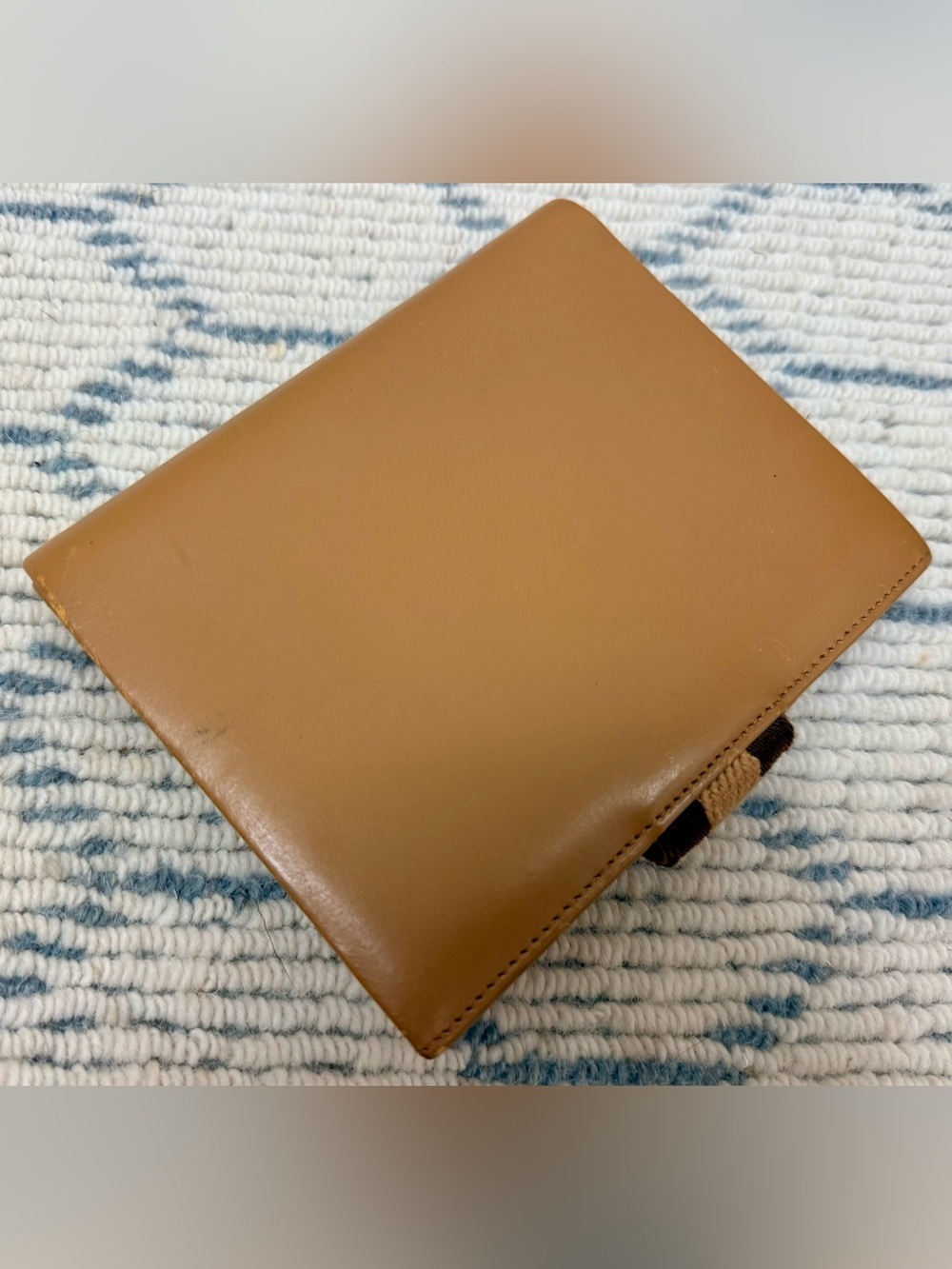 GUCCI Vintage Y2K Rare Unisex Camel Brown Leather 2-Way 6-Ring Agenda Planner - Picture 11 of 16